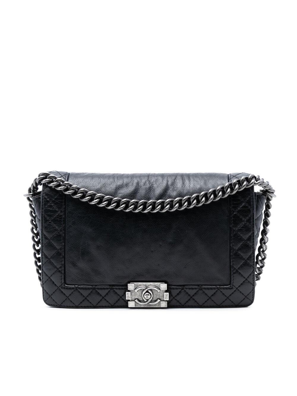Chanel Reverso Boy Flap Bag Calfskin #299224C27B